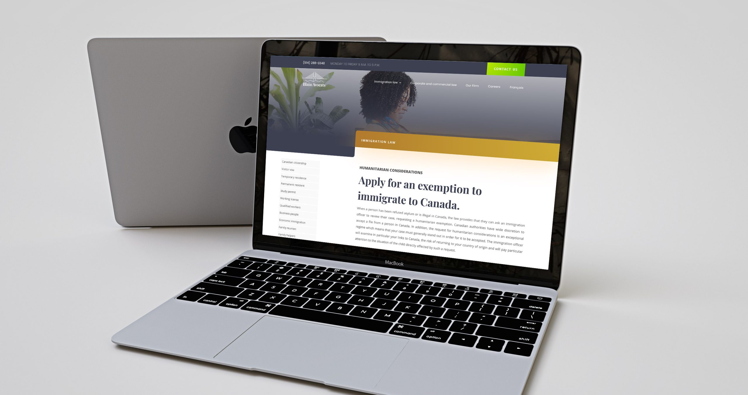 Blain Avocat website design