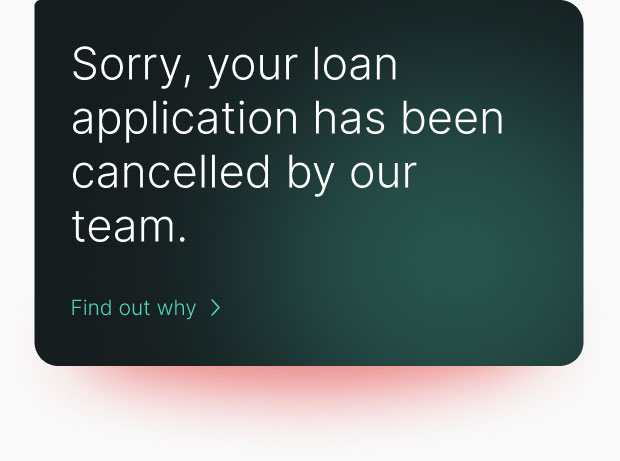 user interface message card red