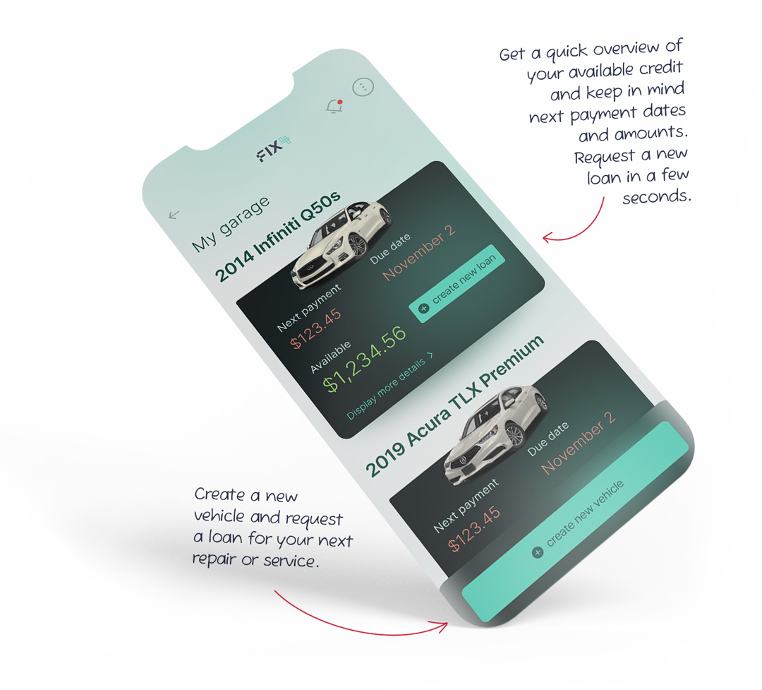 Fix4 Capital mobile application screen