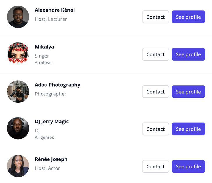 talent-list talent list